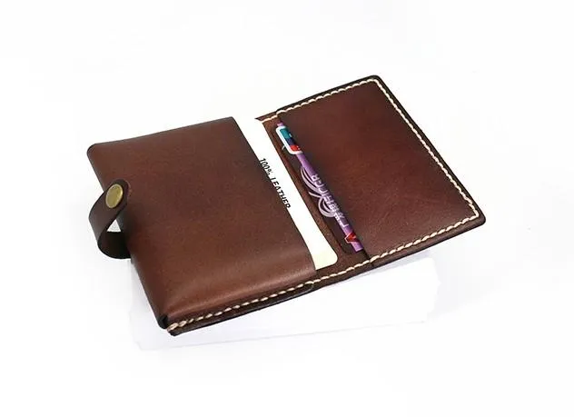 Leather Mens Small Card Wallets Front Pocket Wallet Cool Change Wallet for Men