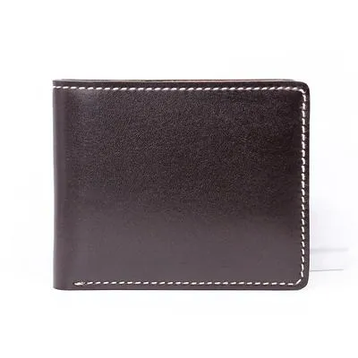 Leather Mens Small Wallet Slim Wallet Front Pocket Wallet billfold Card Wallet for Men