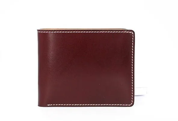Leather Mens Small Wallet Slim Wallet Front Pocket Wallet billfold Card Wallet for Men