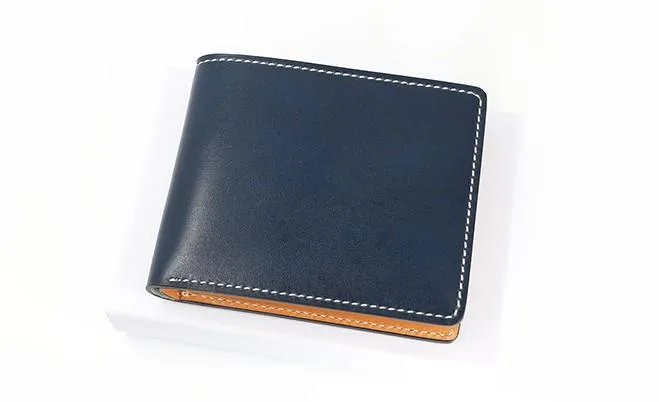 Leather Mens Small Wallet Slim Wallet Front Pocket Wallet billfold Card Wallet for Men