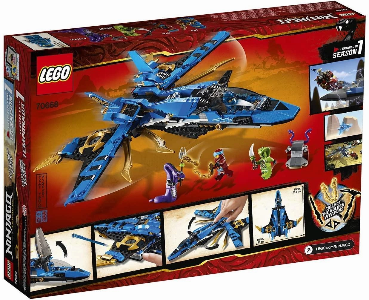 LEGO 70668 NINJAGO Jay's Storm Fighter Building Set