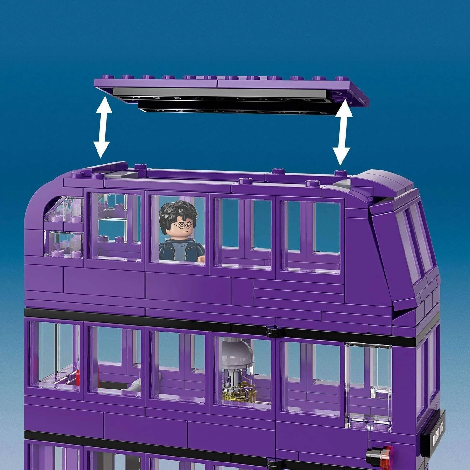 LEGO 75957 Harry Potter Knight Bus Toy, Triple-decker Collectible Set with Minifigures