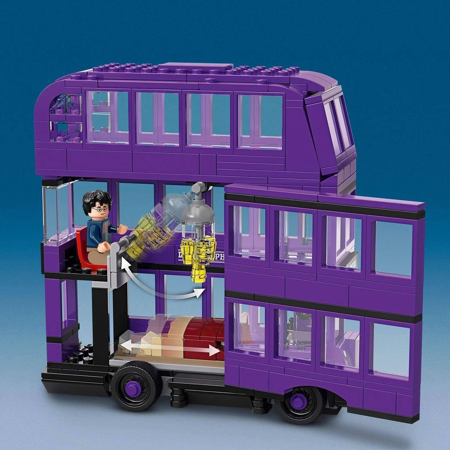 LEGO 75957 Harry Potter Knight Bus Toy, Triple-decker Collectible Set with Minifigures