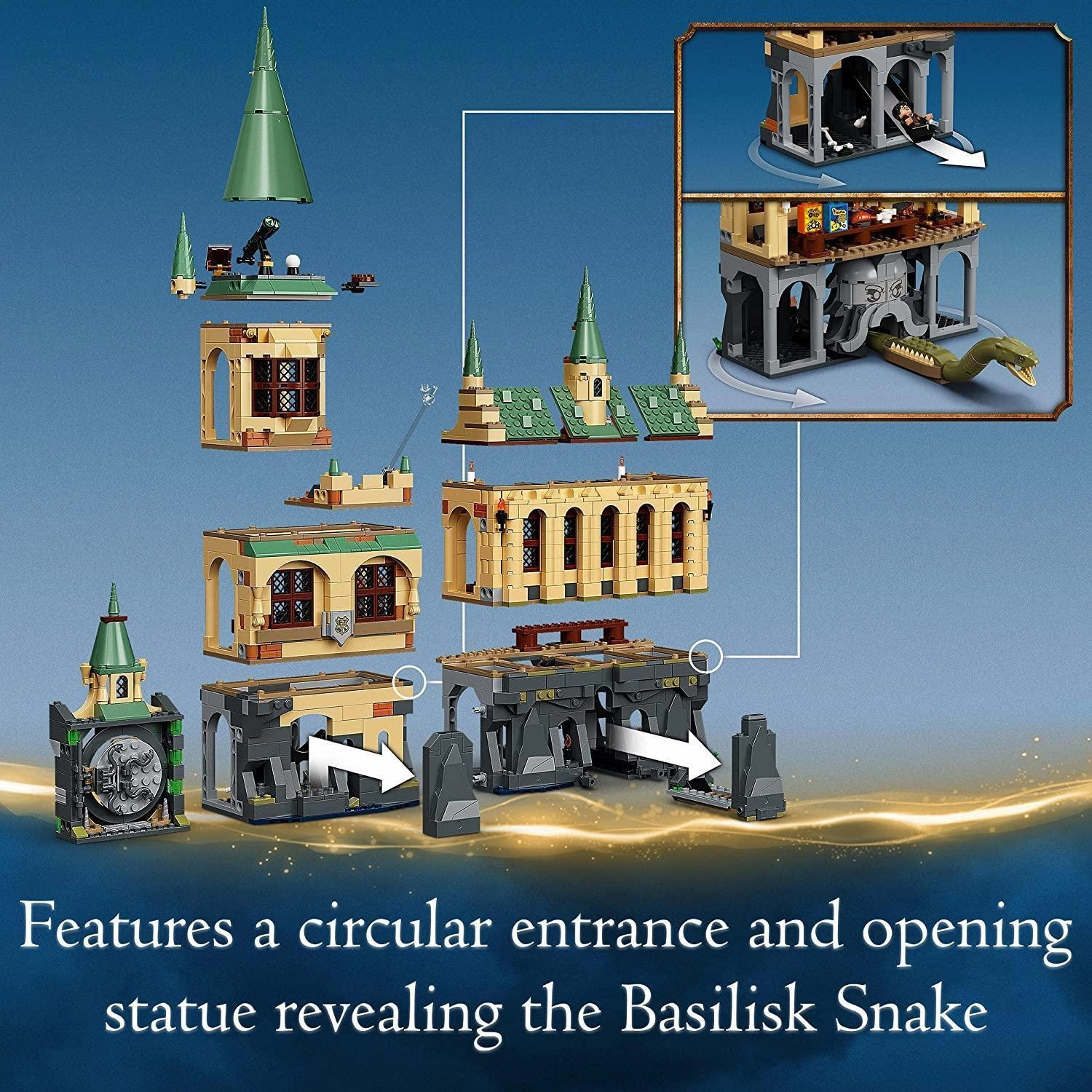 LEGO 76389 Harry Potter Hogwarts Chamber of Secrets Castle - X-Display Set