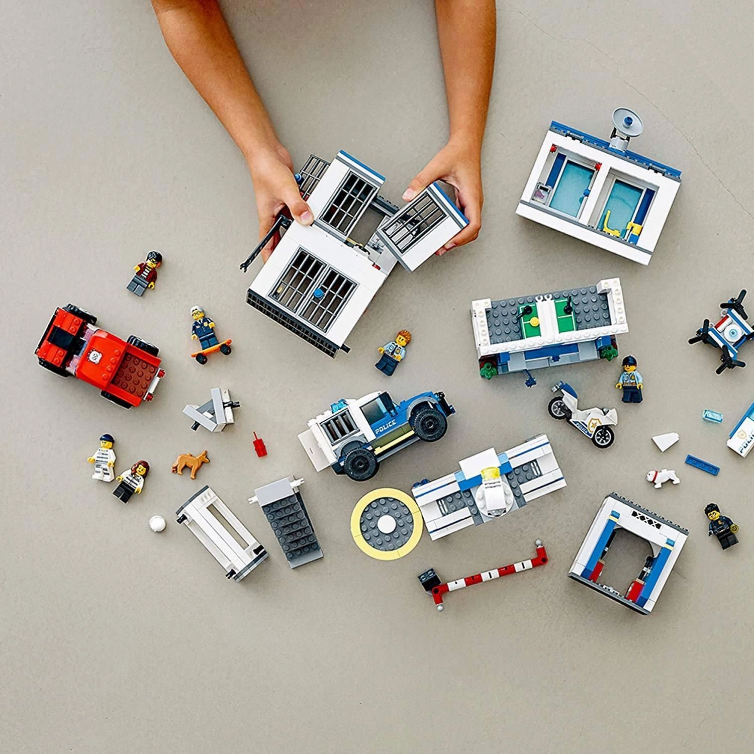 LEGO CITY 60246 Police Station Fun Building Set for Kids