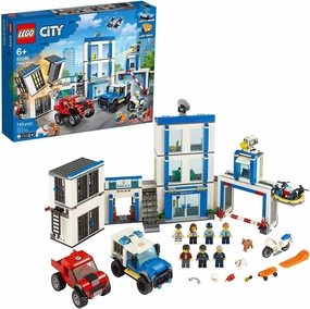 LEGO CITY 60246 Police Station Fun Building Set for Kids