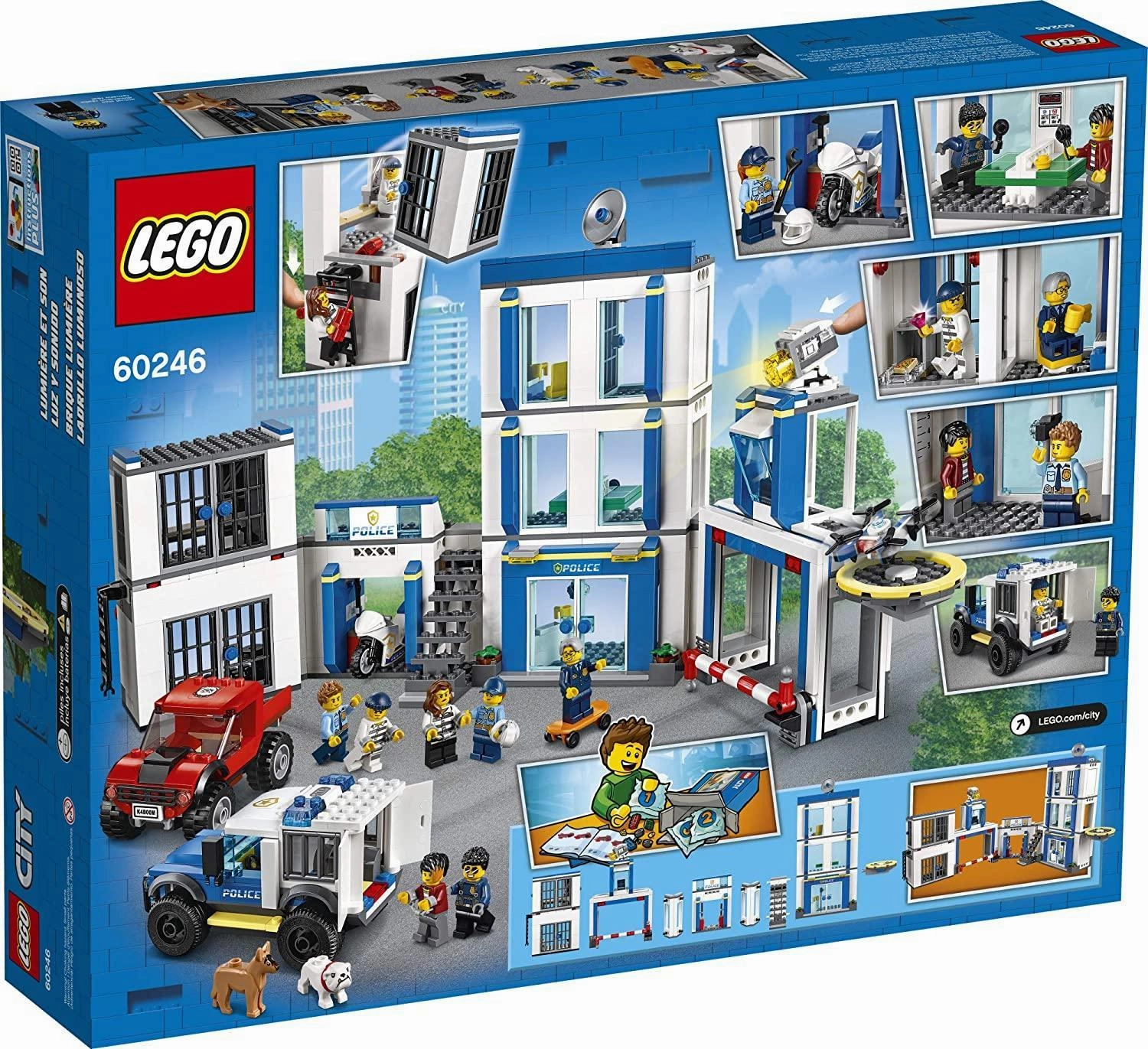 LEGO CITY 60246 Police Station Fun Building Set for Kids