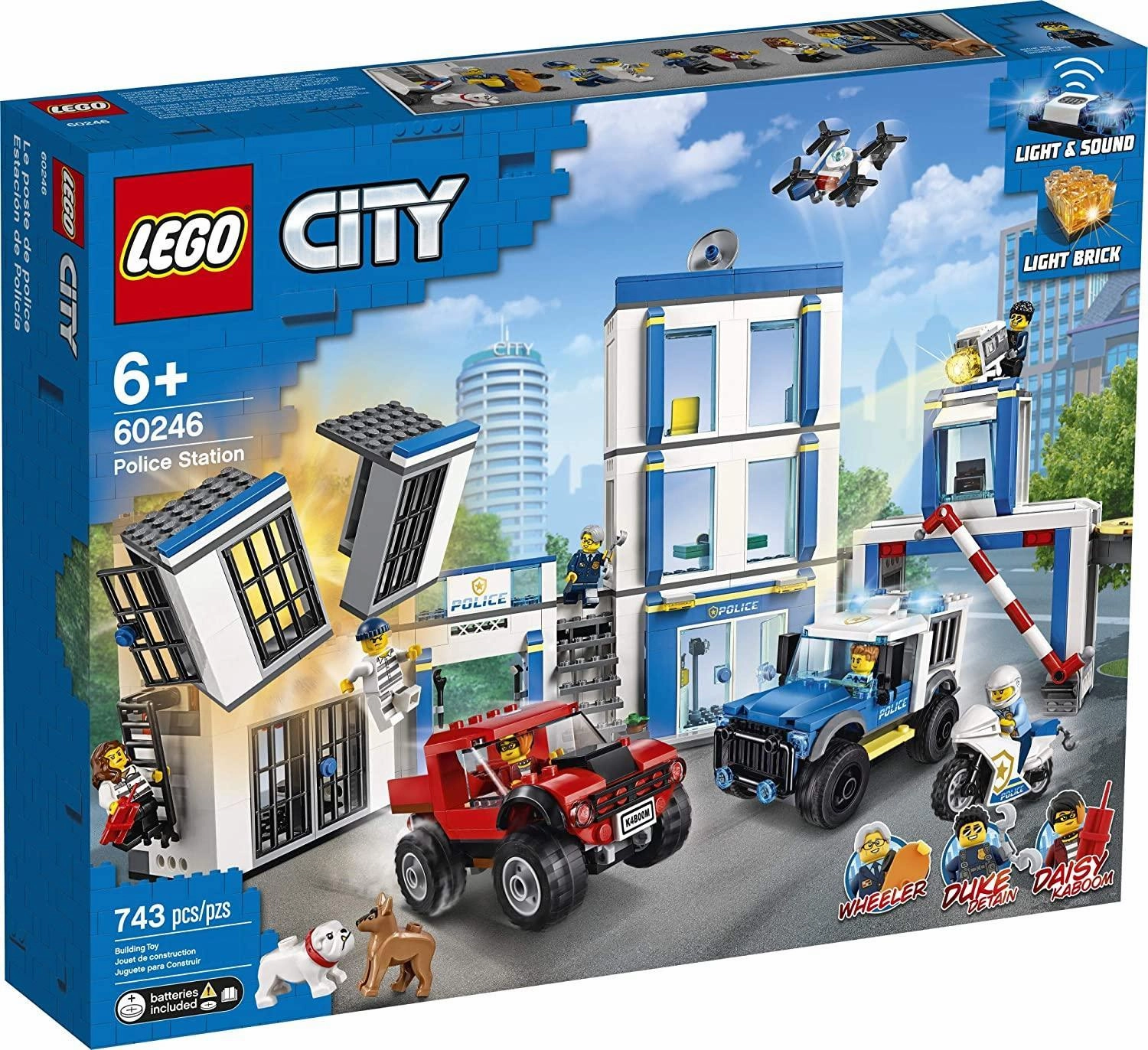 LEGO CITY 60246 Police Station Fun Building Set for Kids