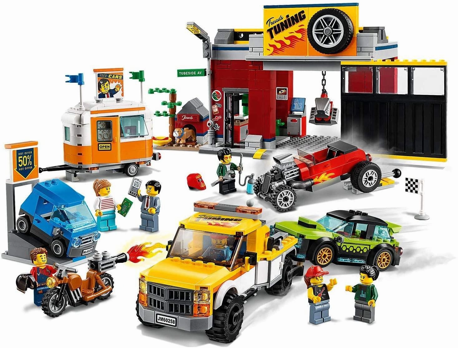 LEGO CITY 60258 Nitro Wheels Tuning Workshop Building Set