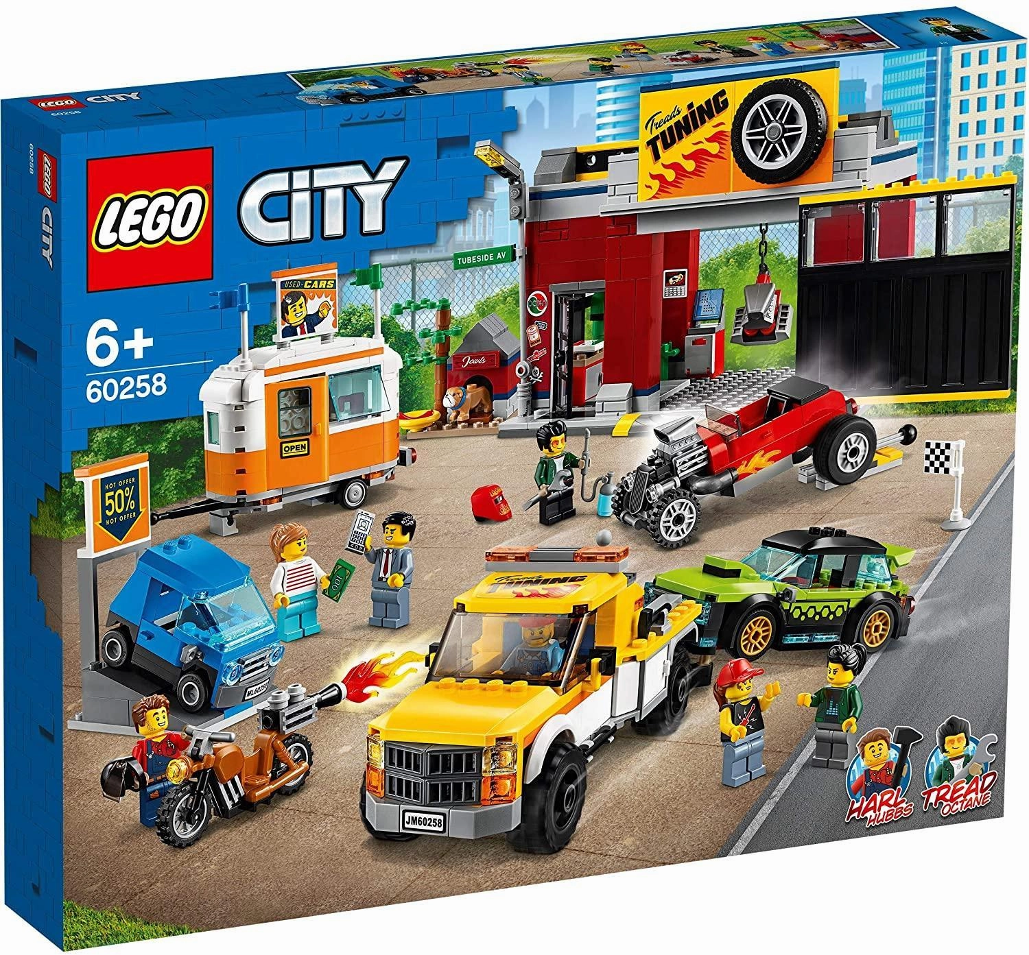 LEGO CITY 60258 Nitro Wheels Tuning Workshop Building Set