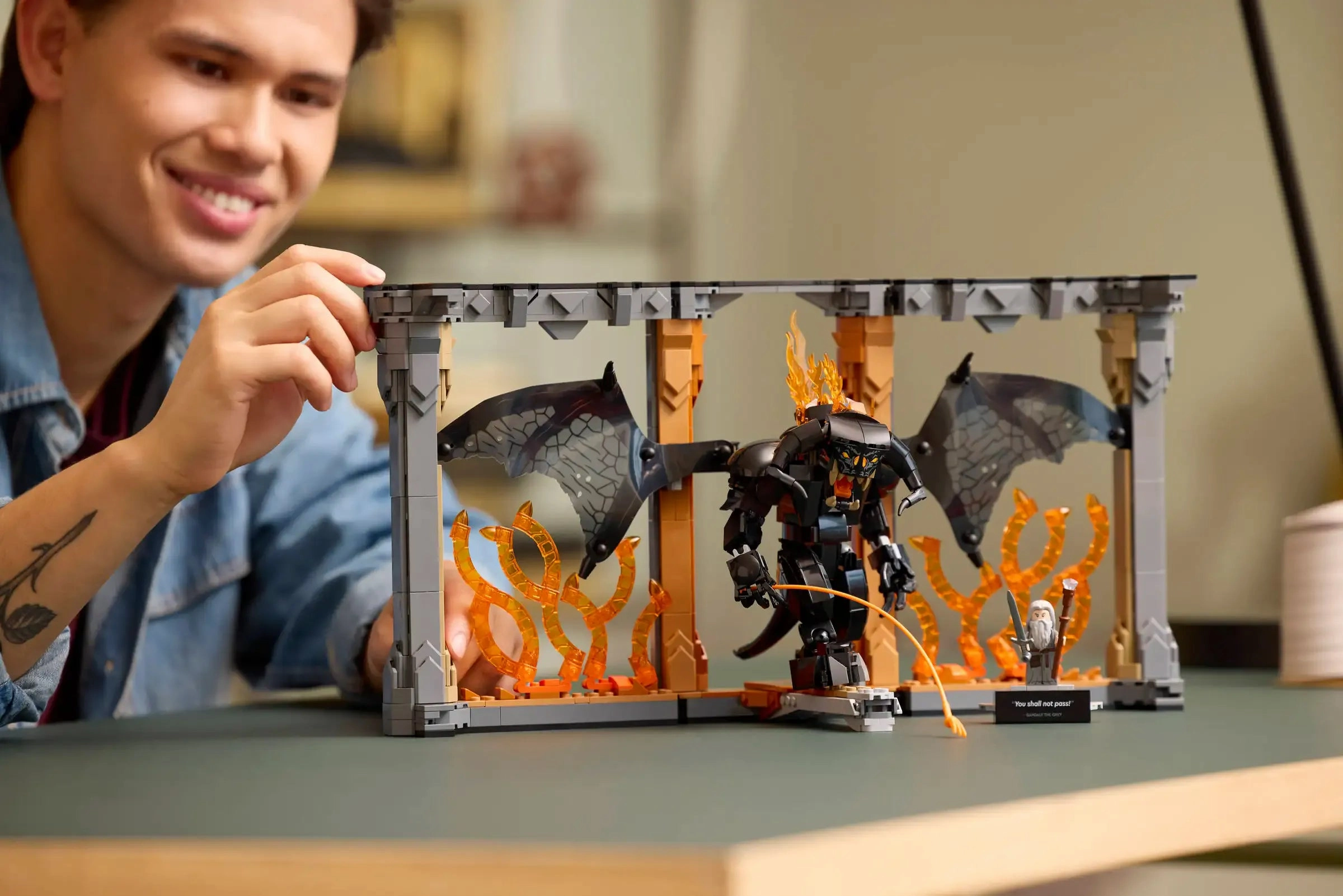 LEGO ICONS 10367 The Lord of the Rings: Balrog Book Nook