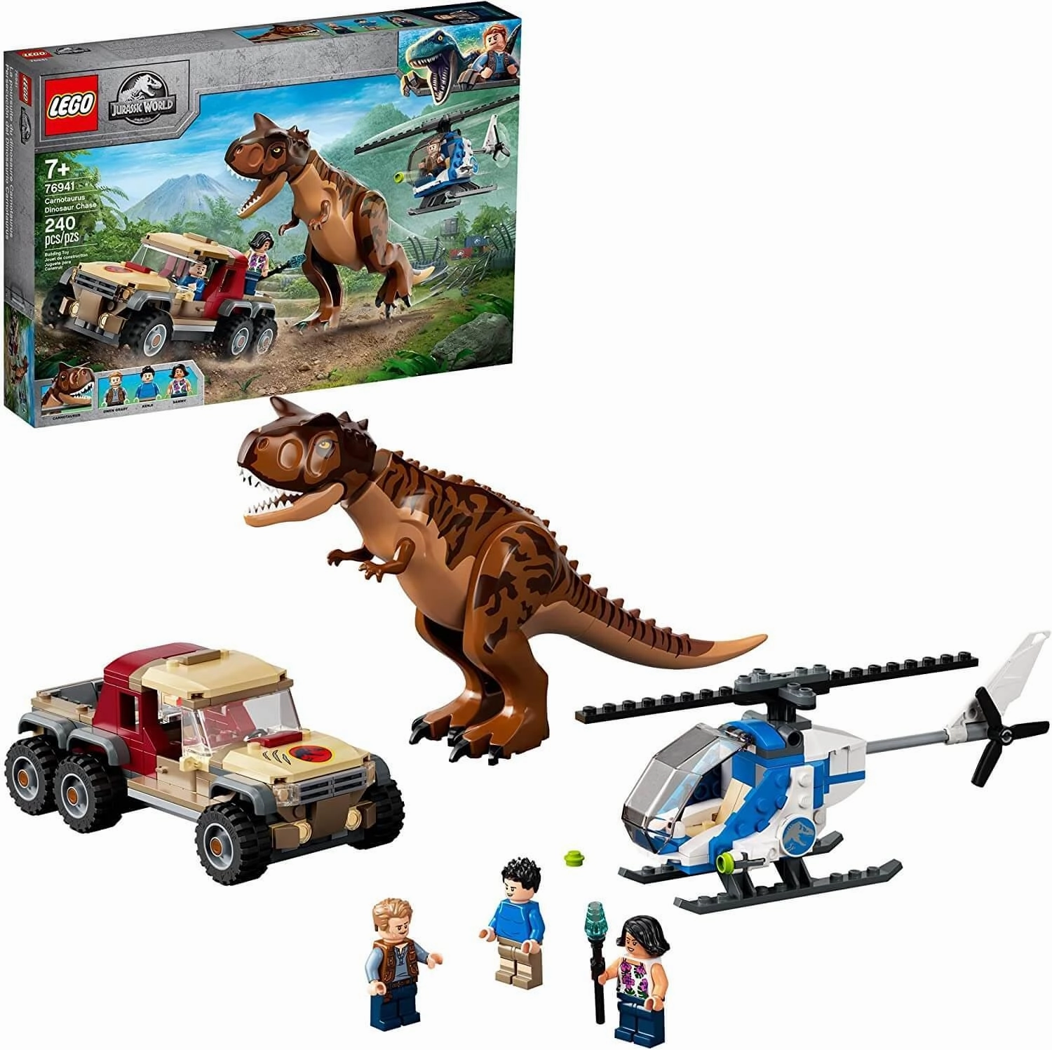 LEGO JURASSIC WORLD 76941 Carnotaurus Dinosaur Chase Building Kit