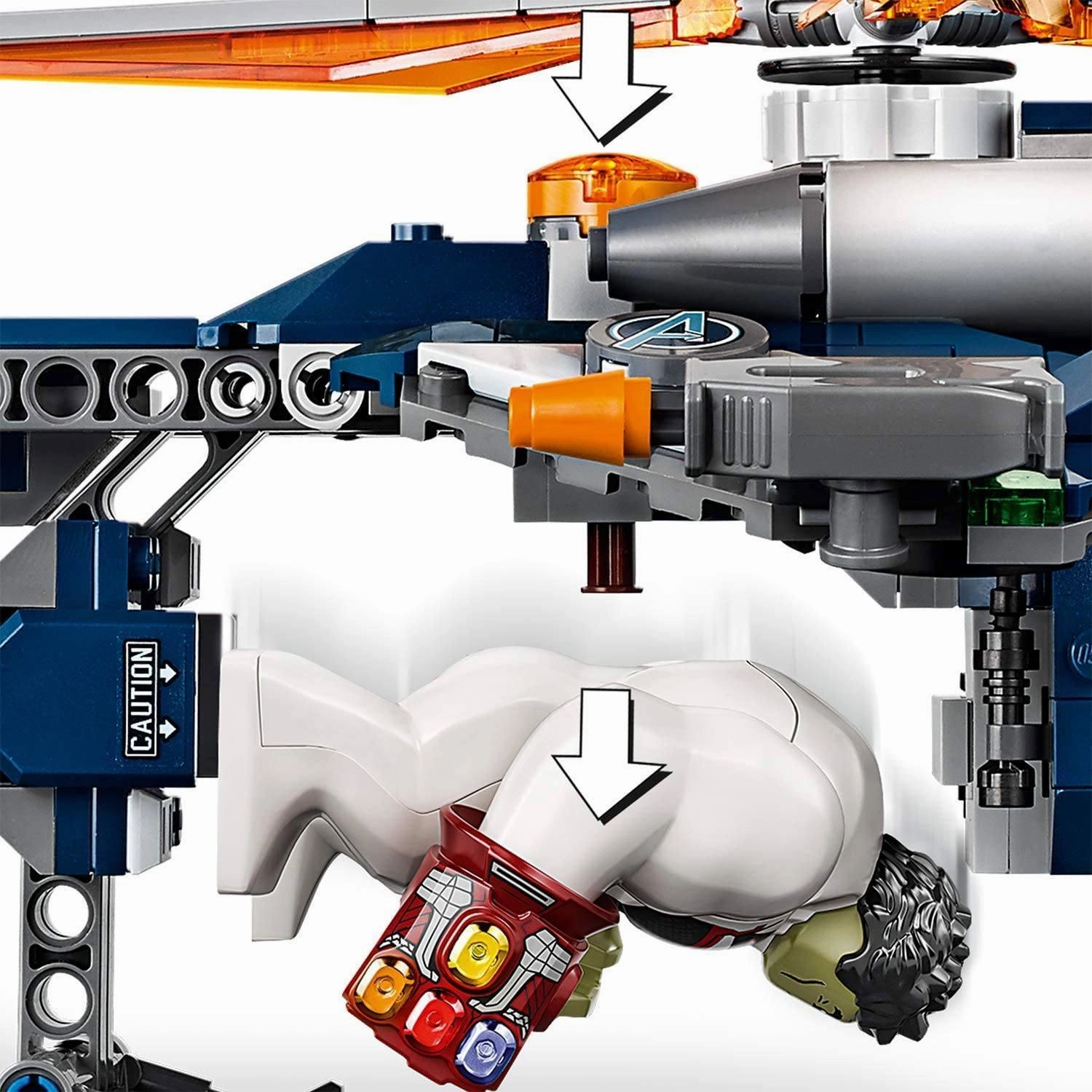 LEGO MARVEL 76144 Super Heroes Marvel Avengers Endgame Hulk Helicopter Rescue