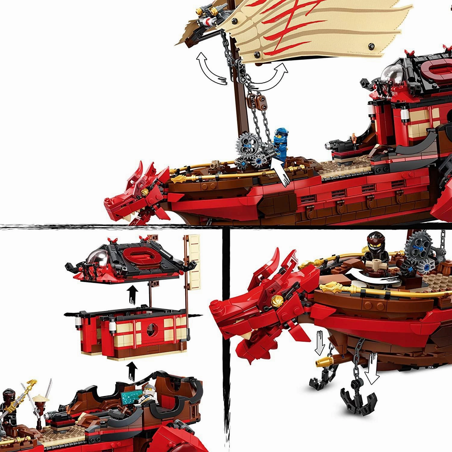 LEGO NINJAGO 71705 Legacy Destiny's Bounty Battle Ship Playset