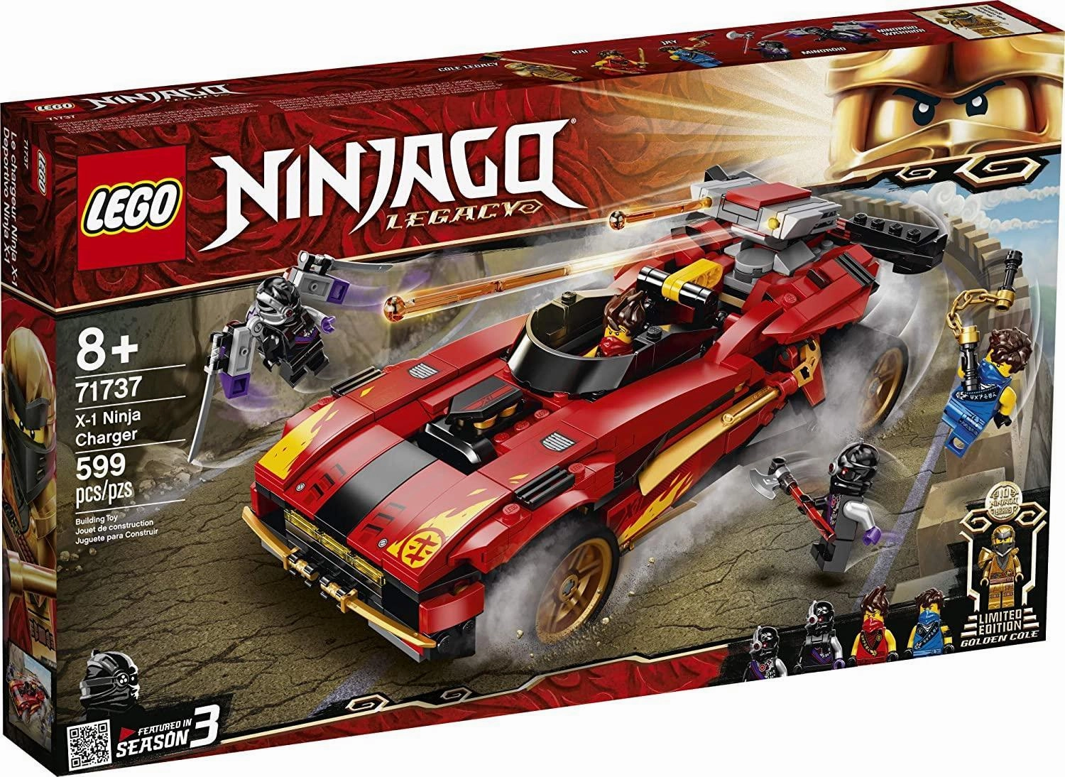 LEGO NINJAGO 71737 Legacy X-1 Ninja Charger Building Set