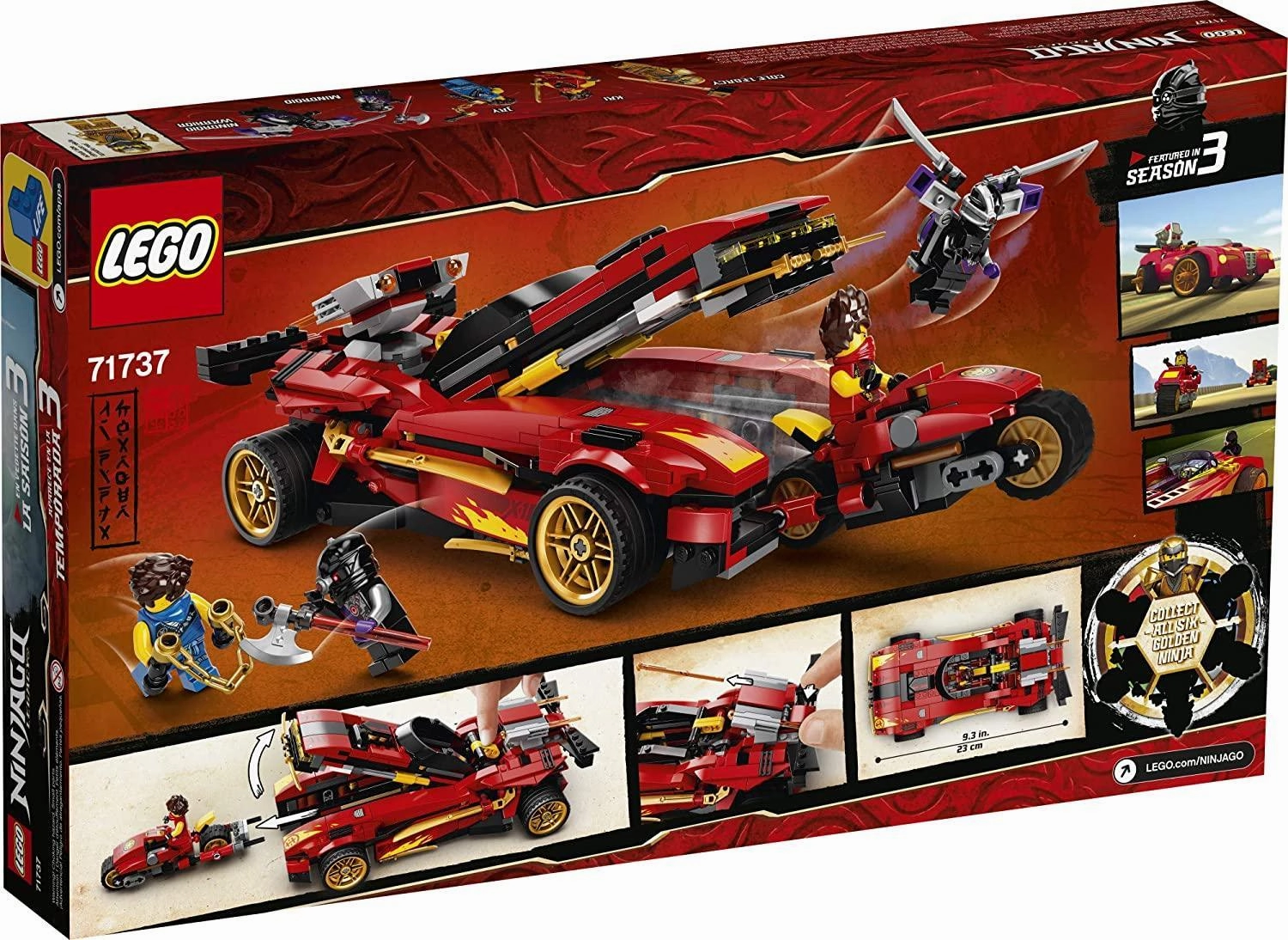 LEGO NINJAGO 71737 Legacy X-1 Ninja Charger Building Set