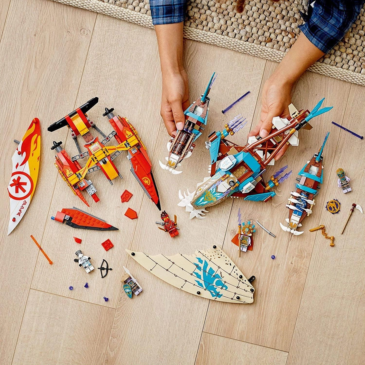 LEGO NINJAGO 71748 Catamaran Sea Battle Building Set