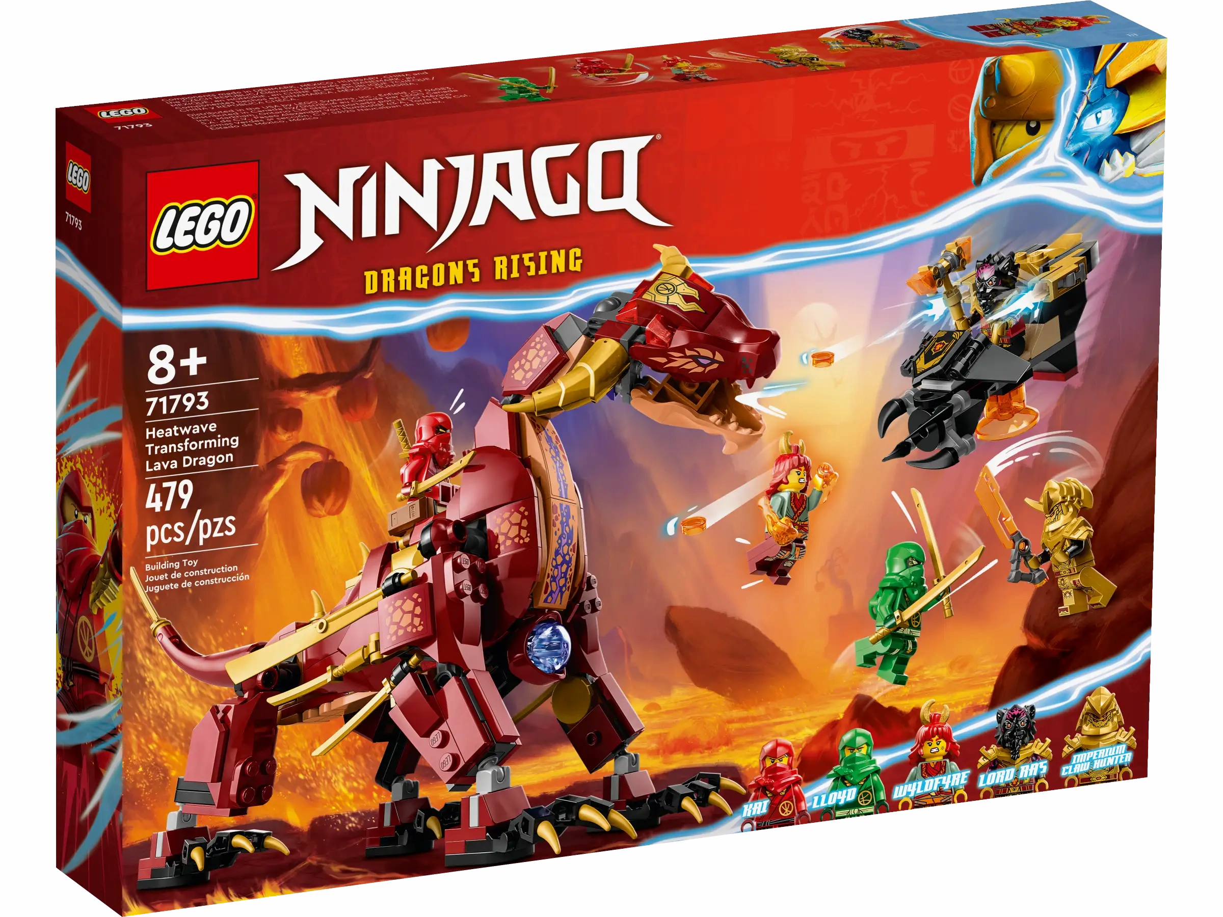 LEGO NINJAGO 71793 Heatwave Transforming Lava Dragon