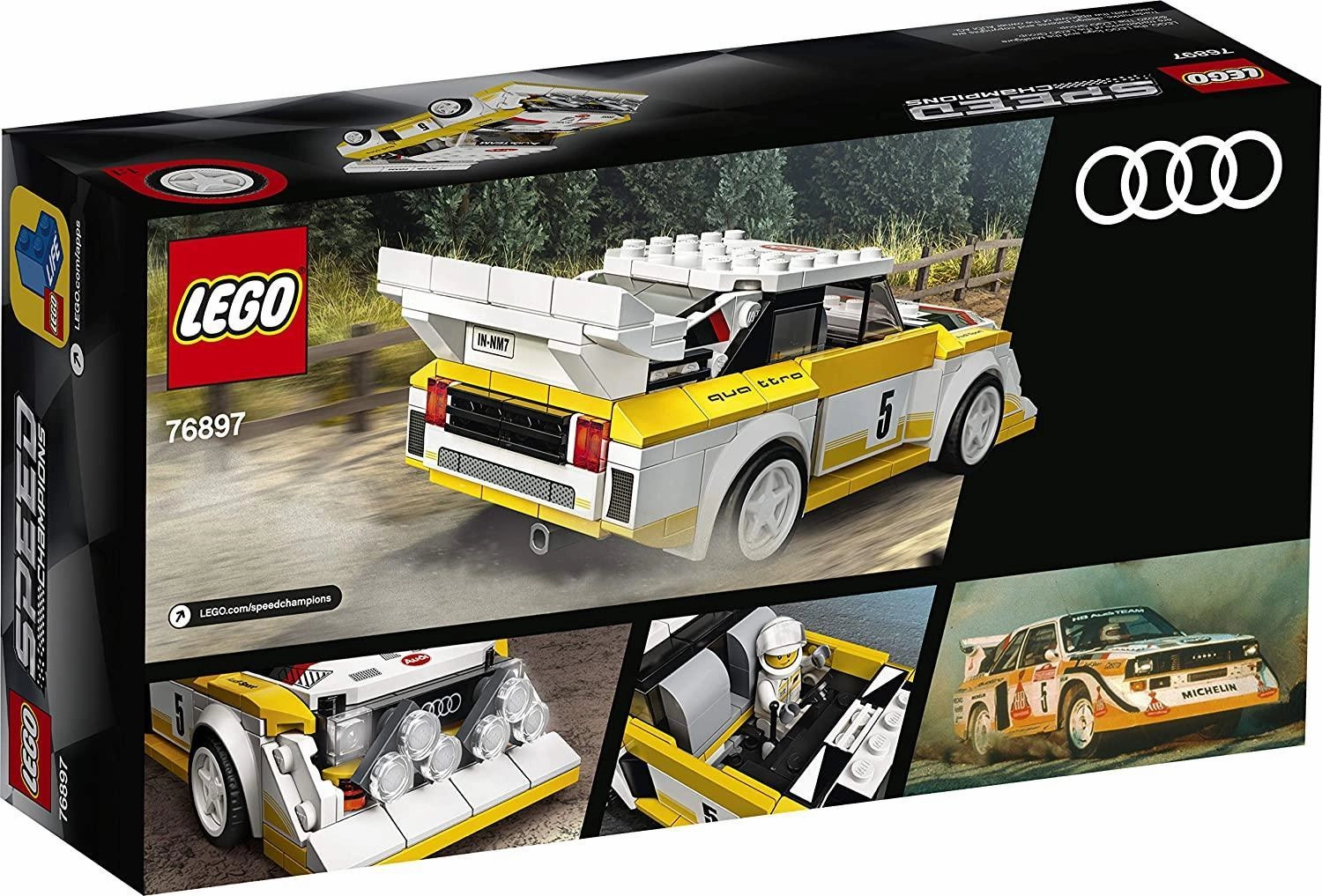 LEGO SPEED CHAMPIONS 76897 Audi Sport Quattro S1 Racer Building Set