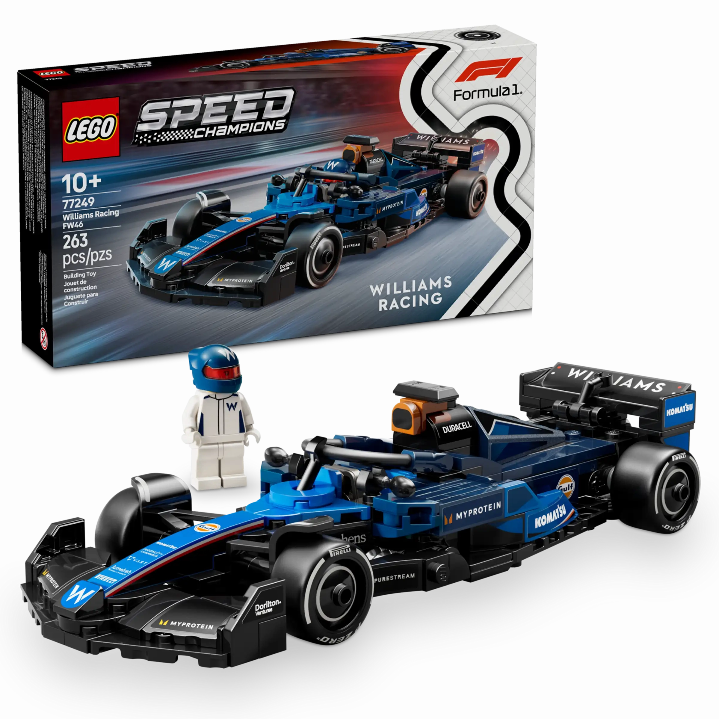 LEGO SPEED CHAMPIONS 77249 Williams Racing FW46 F1 Race Car