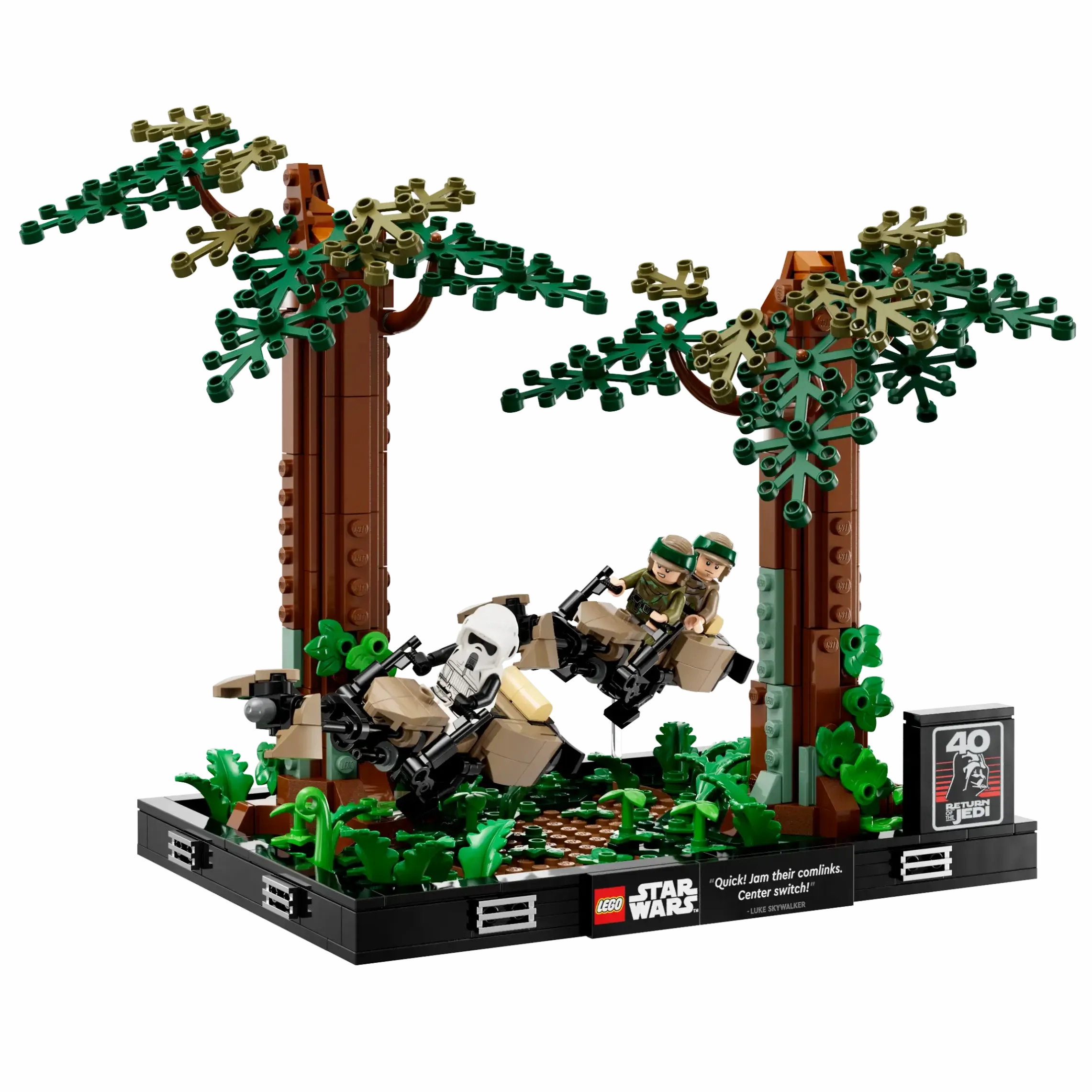 LEGO STAR WARS 75353 Endor Speeder Chase Diorama