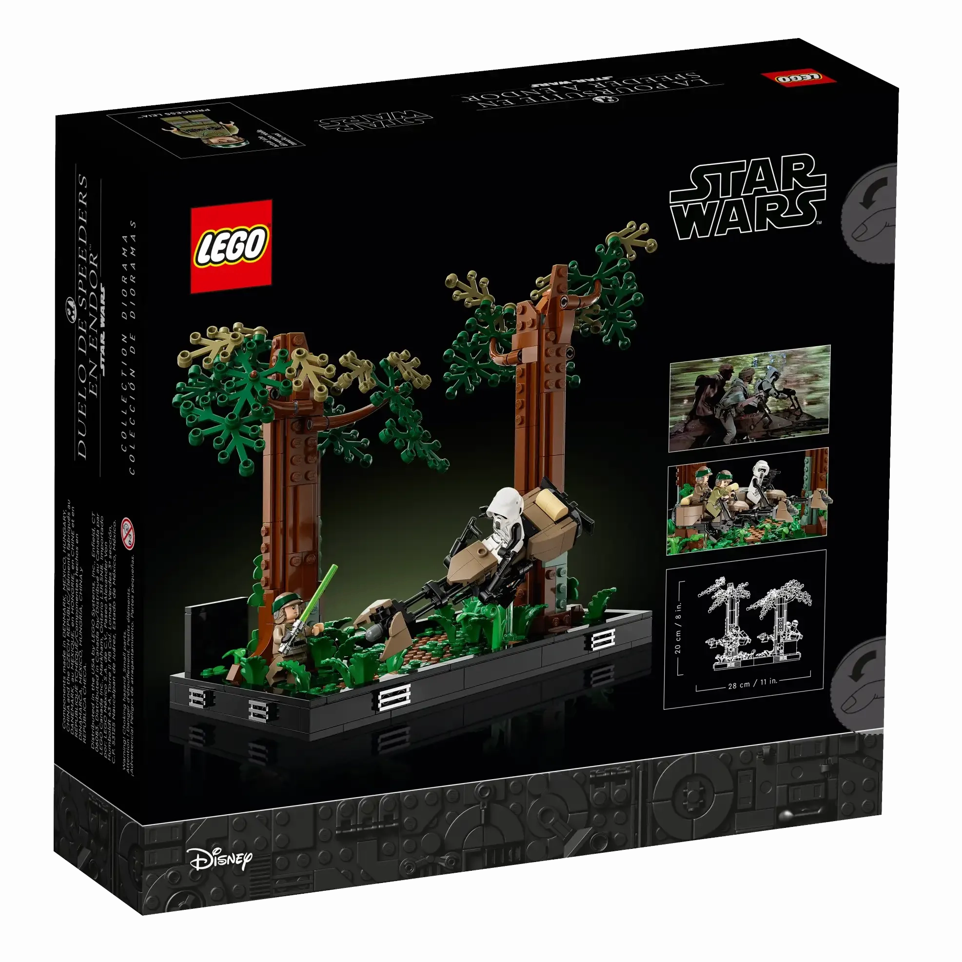 LEGO STAR WARS 75353 Endor Speeder Chase Diorama