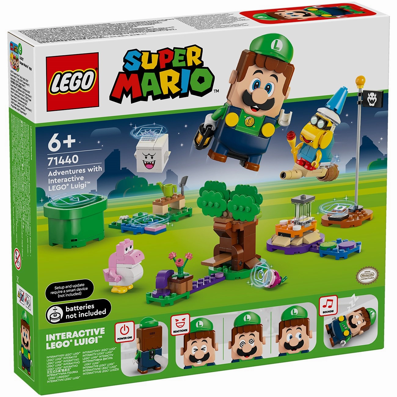 LEGO Super Mario Adventures with interactive LEGO Luigi