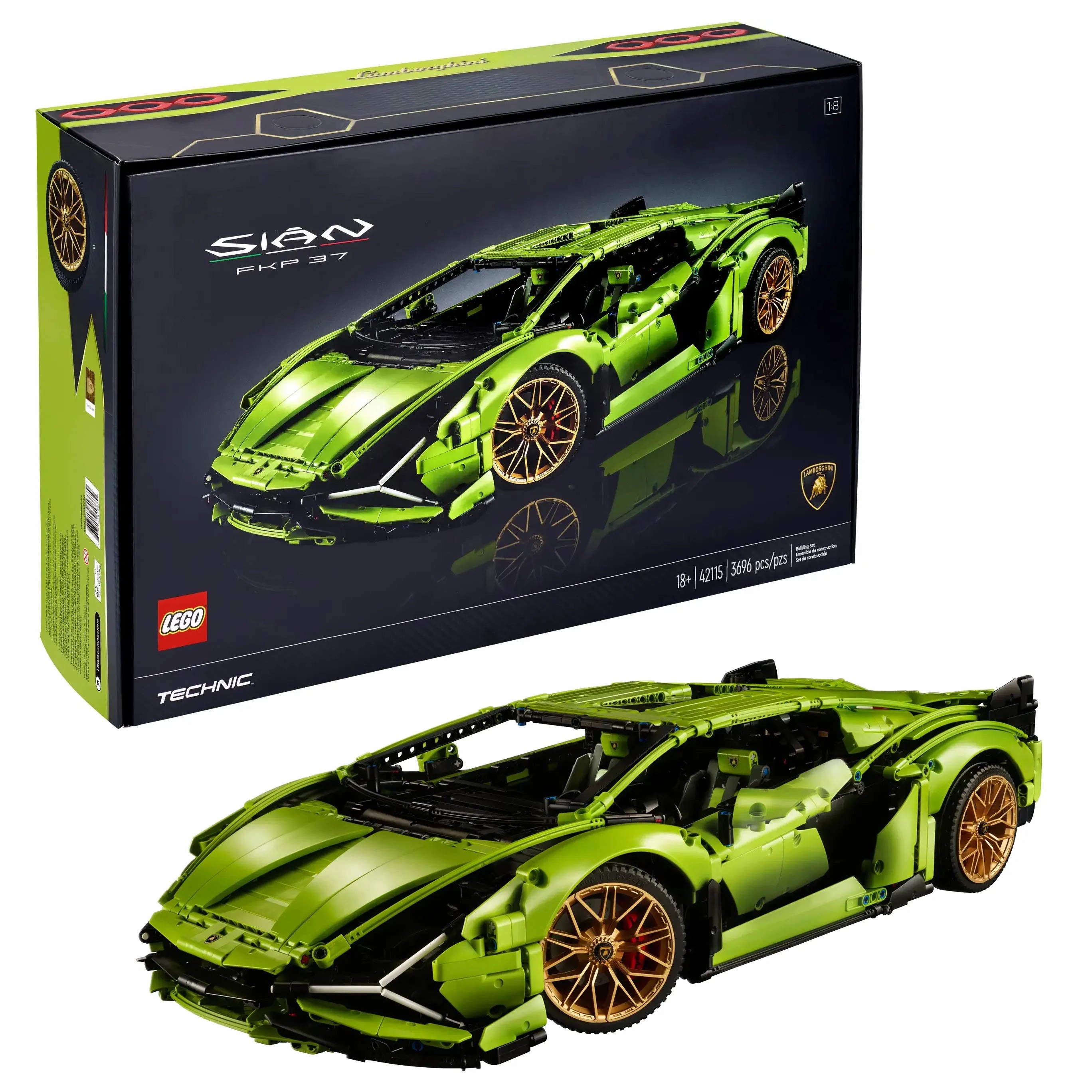 LEGO TECHNIC 42115 Lamborghini Sin FKP 37 Race Car Model