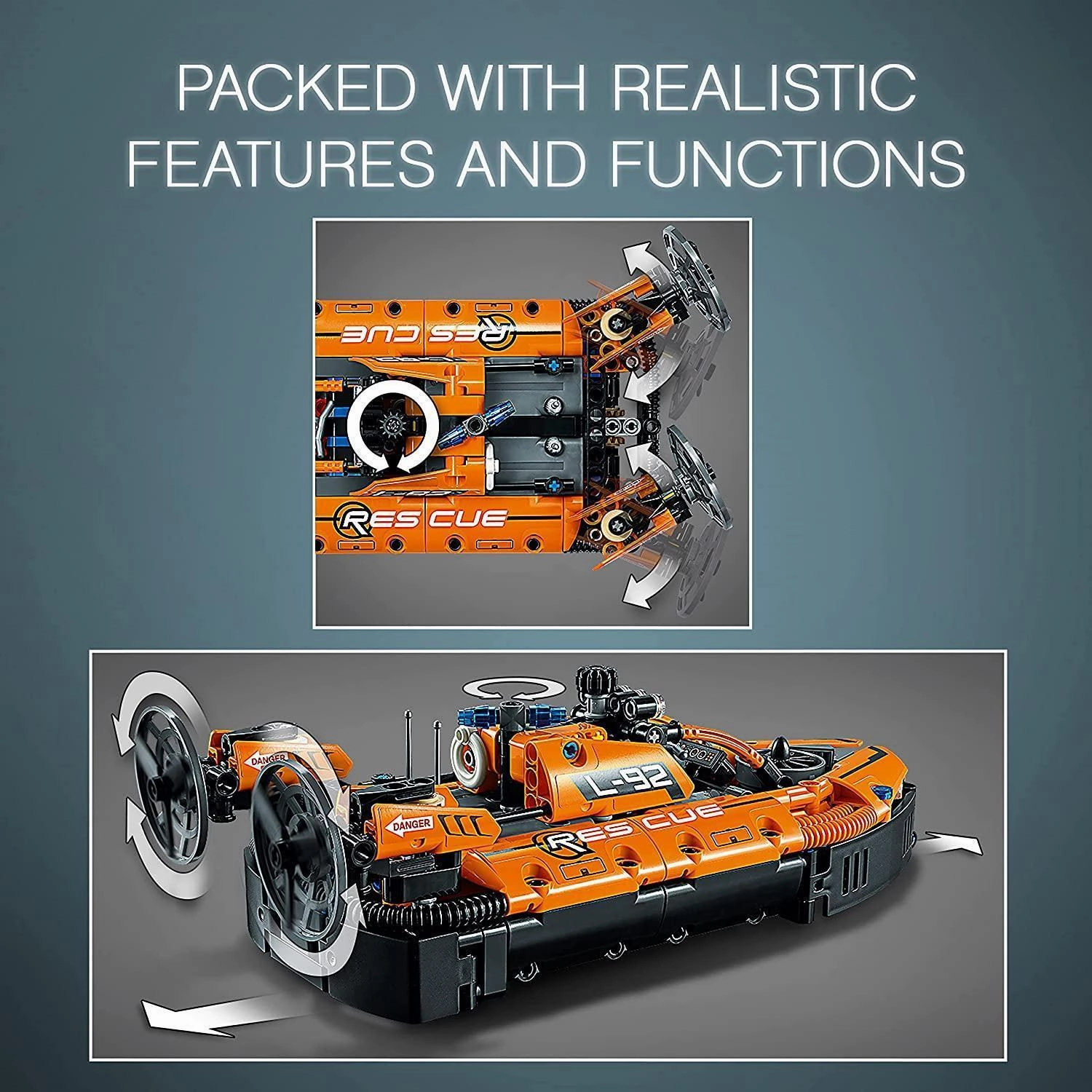LEGO TECHNIC 42120 Rescue Hovercraft to Aircraft
