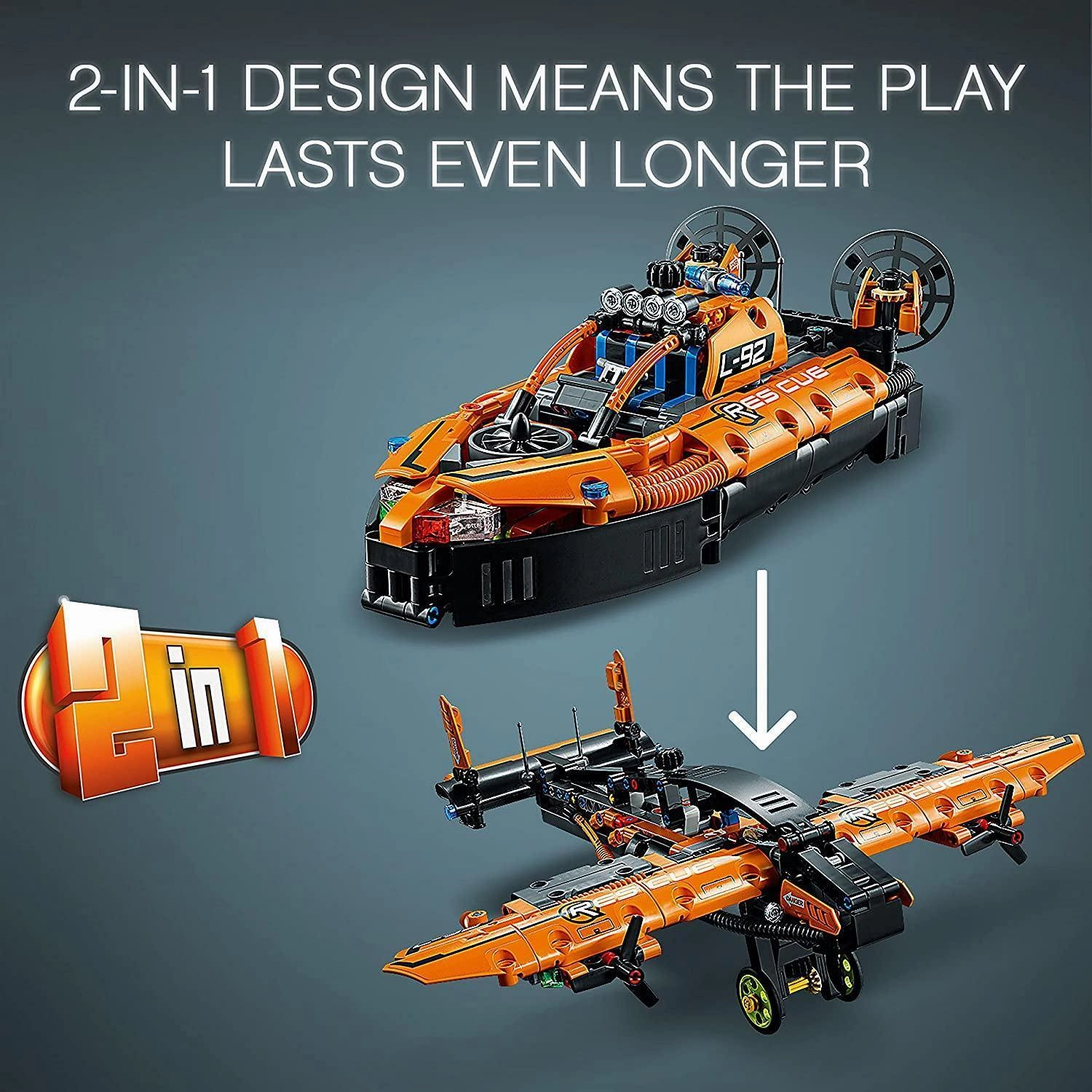 LEGO TECHNIC 42120 Rescue Hovercraft to Aircraft