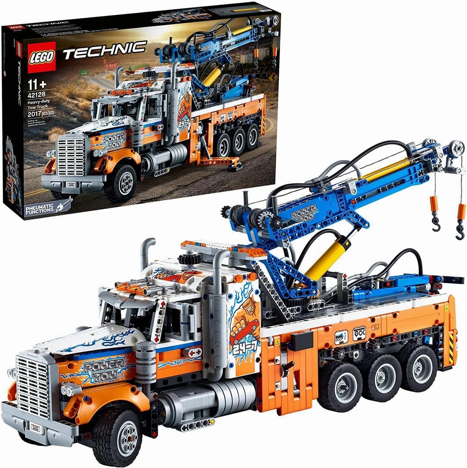 LEGO TECHNIC 42128 Heavy-Duty Tow Truck Building Kit