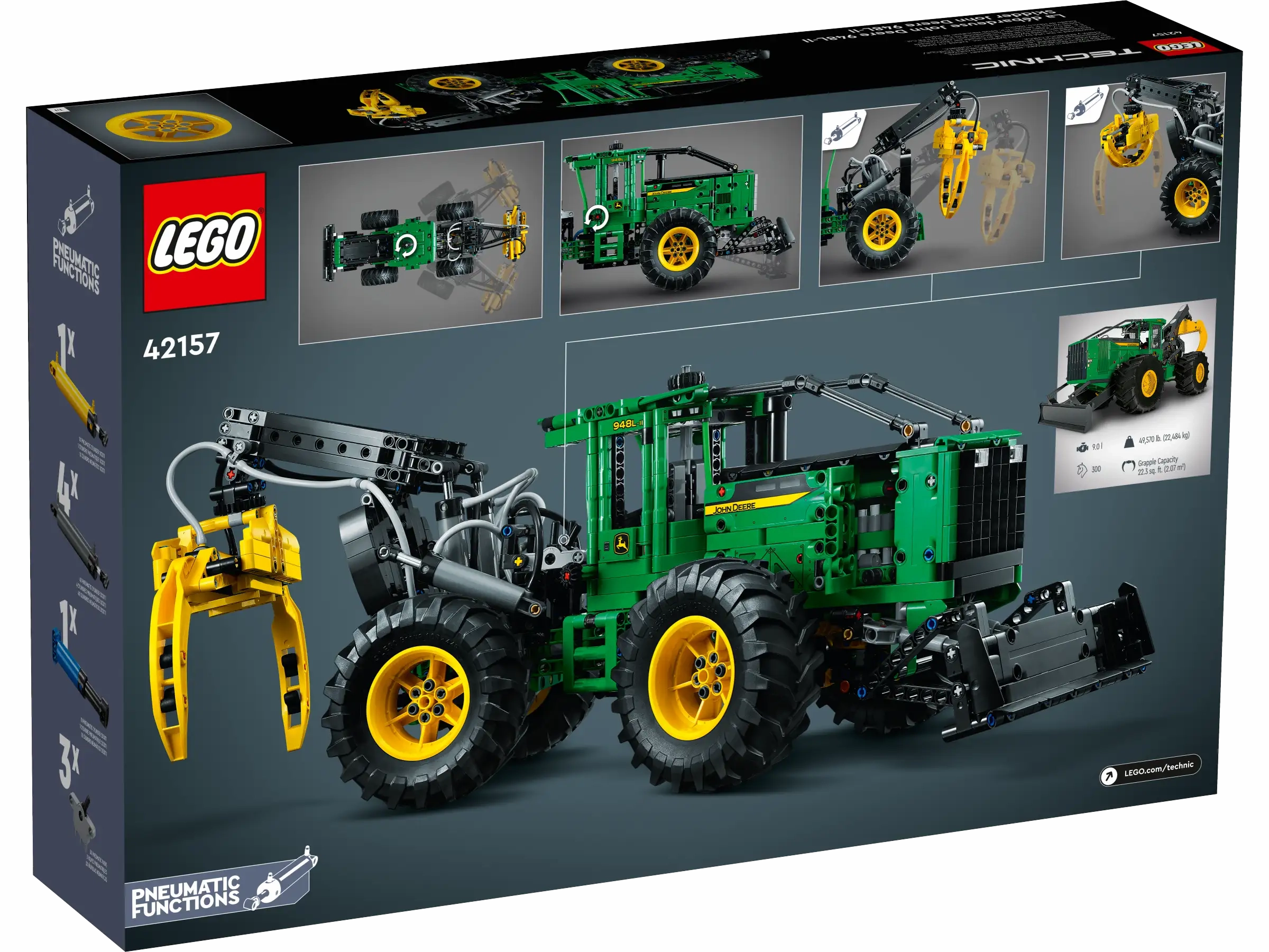LEGO TECHNIC 42157 John Deere 948L-II Skidder