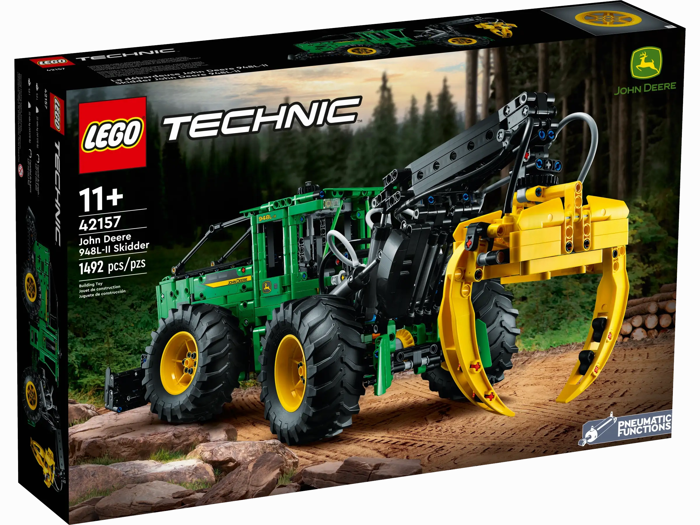 LEGO TECHNIC 42157 John Deere 948L-II Skidder