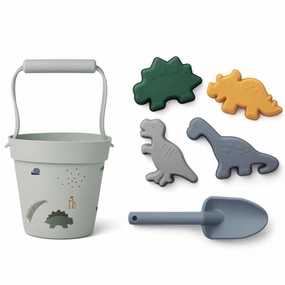 Liewood Dante Beach Set Dino Dove Blue Multi Mix