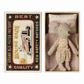 Little Sister Mouse in a Matchbox