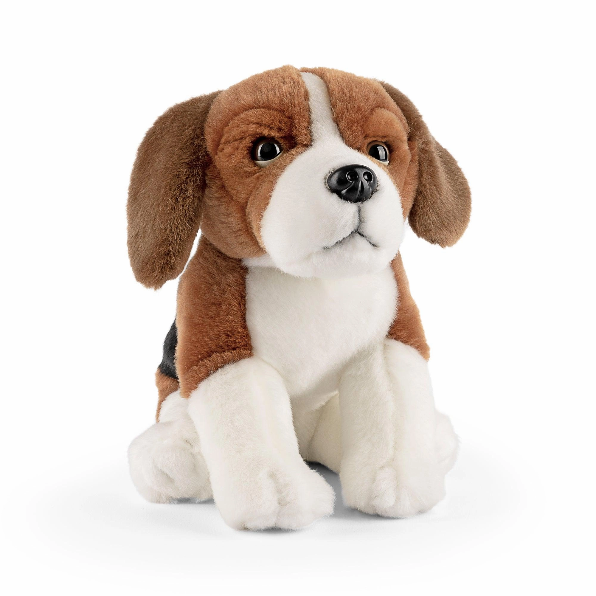 LIVING NATURE Beagle Sitting Soft Toy 25cm