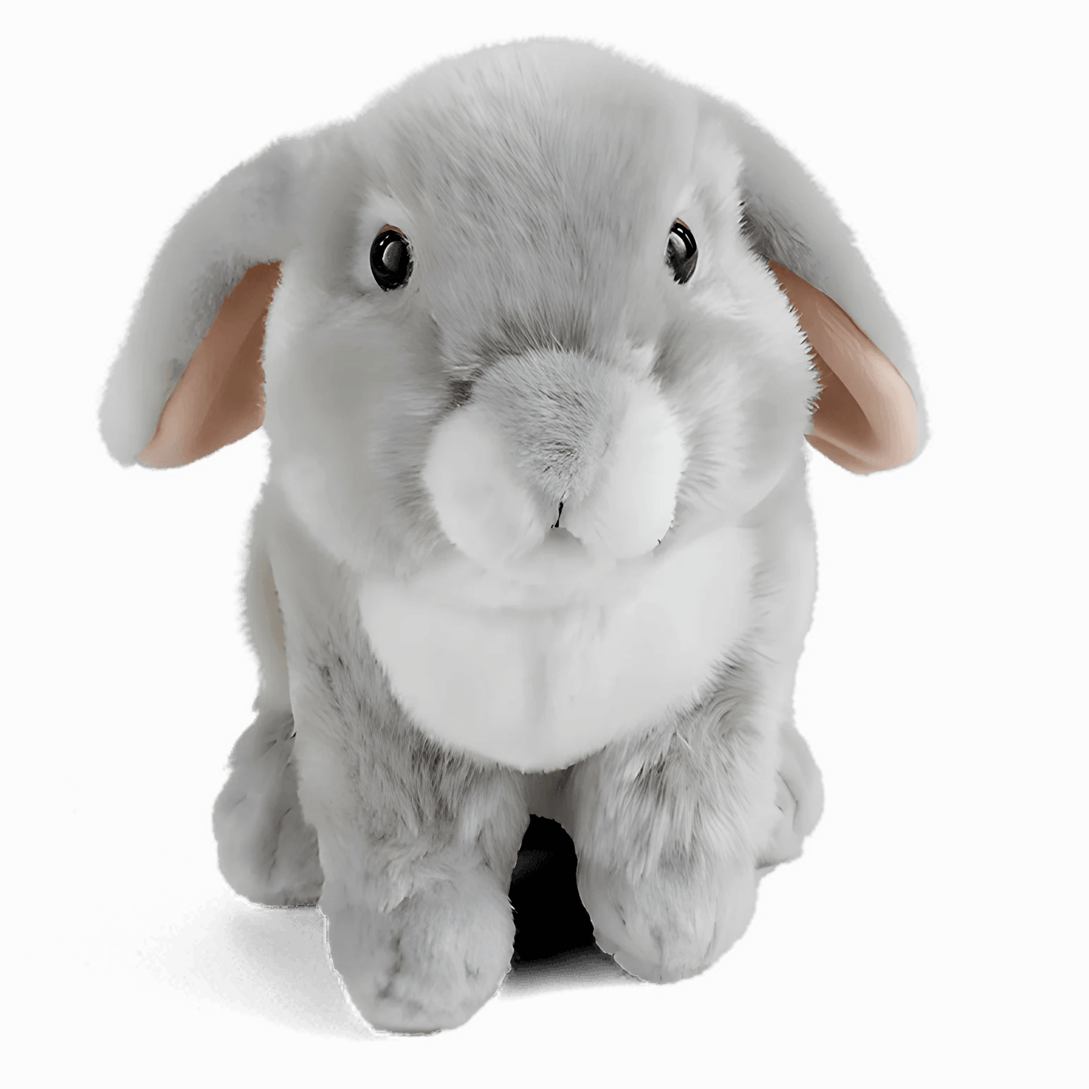 LIVING NATURE Grey French Lop-Eared Rabbit 22cm Plush