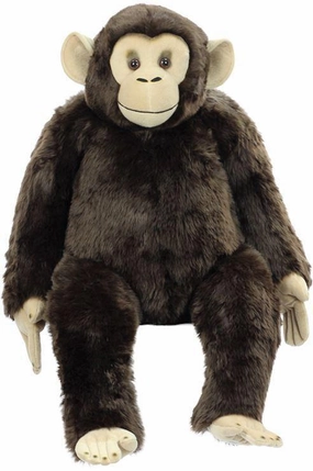 Living Nature Large 70cm Sitting Chimp Plush