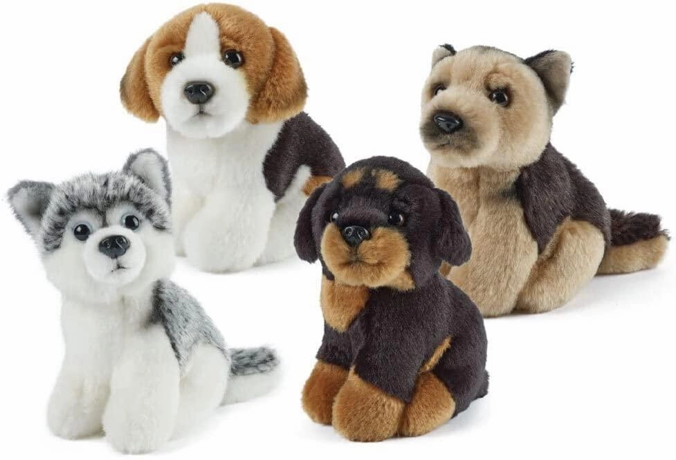 LIVING NATURE Miniature 14cm Dog Soft Toy