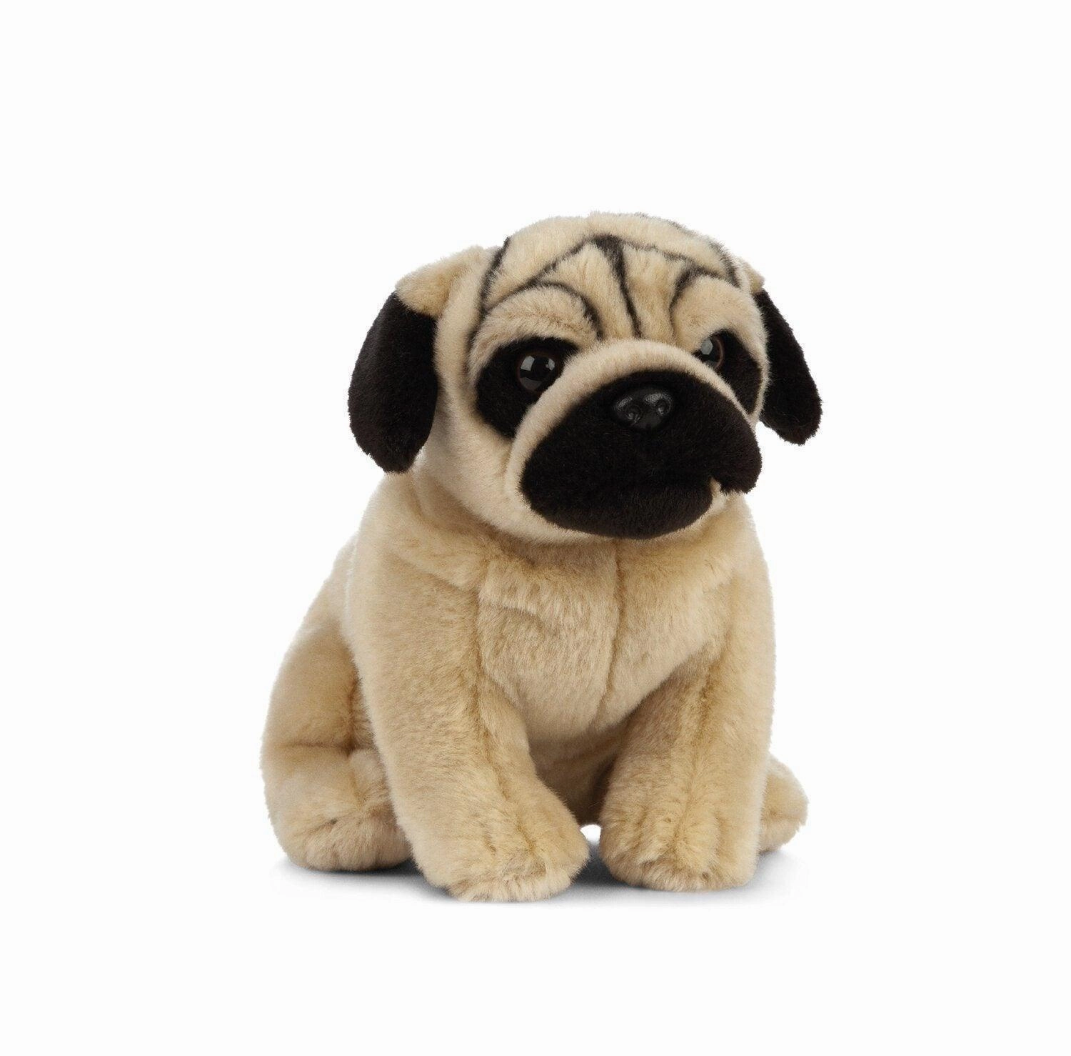 LIVING NATURE Pug Plush Soft Toy 25cm
