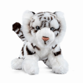 LIVING NATURE White Tiger Cub Soft Toy 19cm