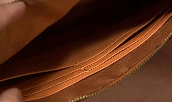 Long Leather Mens Clutch Wallet Wristlet Wallet Vintage Zipper Clutch for Men