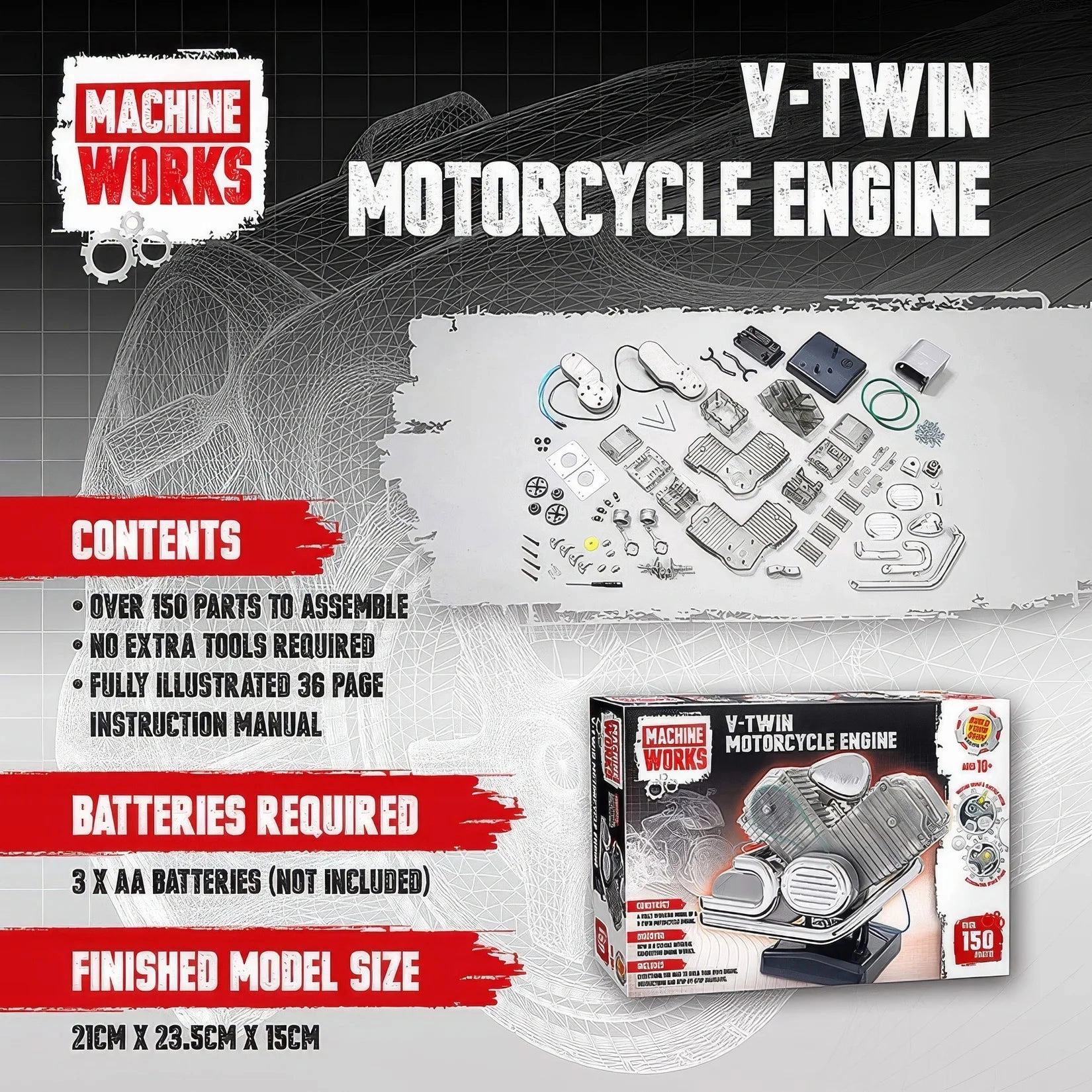 Machine Works V-Twin Motorcycle Engine