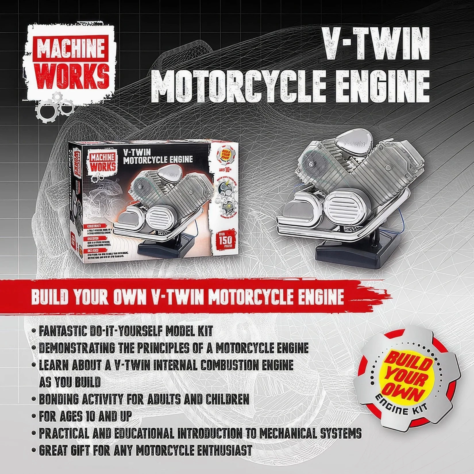 Machine Works V-Twin Motorcycle Engine