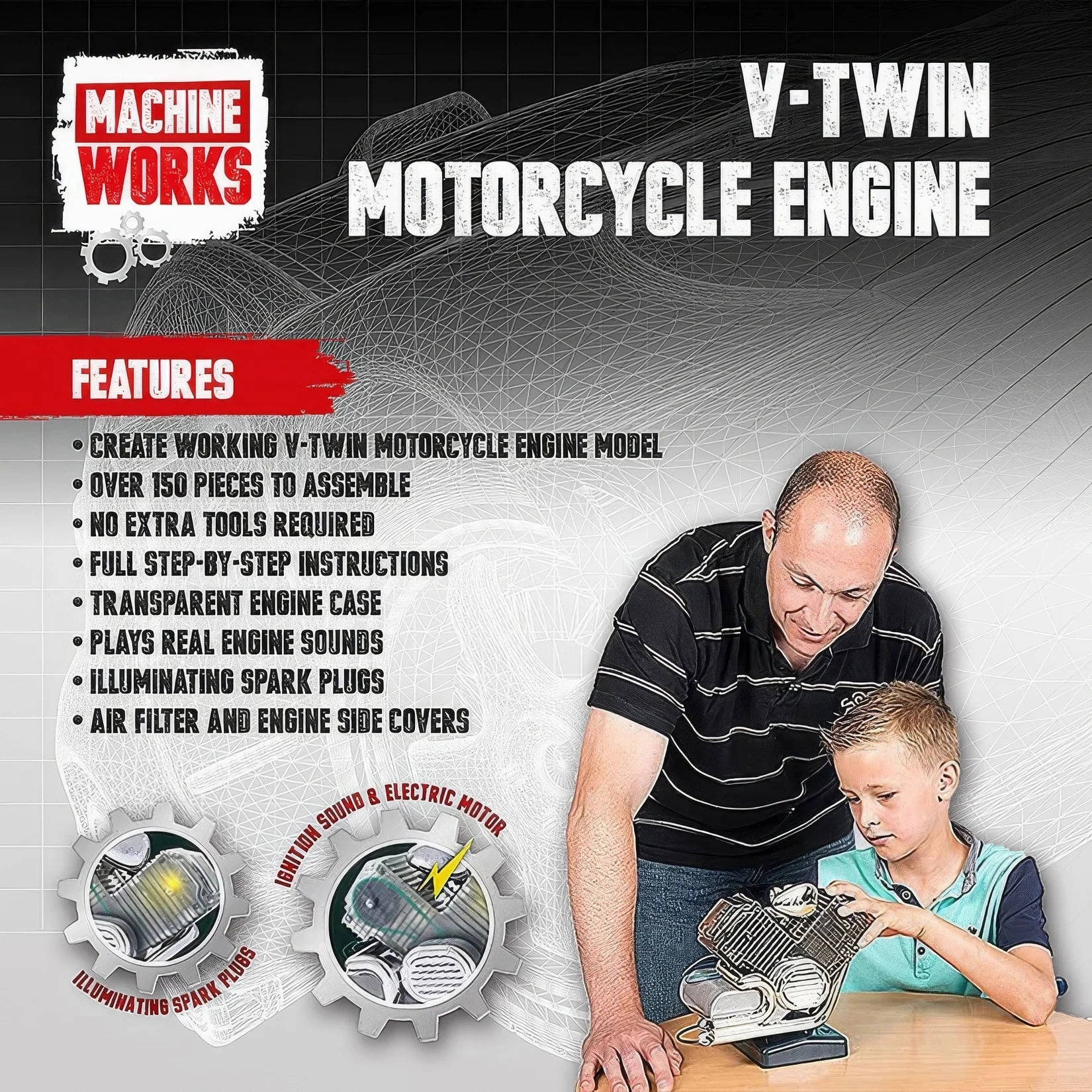 Machine Works V-Twin Motorcycle Engine