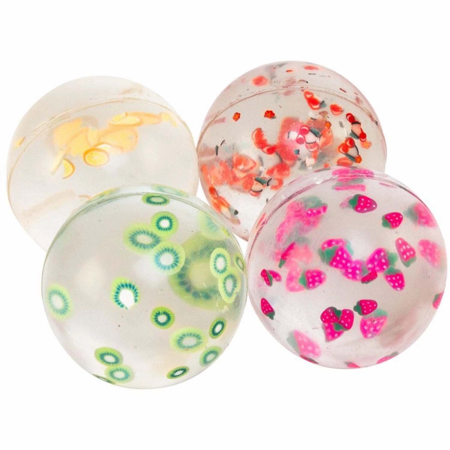 Magni Bouncing ball with glitter, 4,5 cm., 4 pcs.