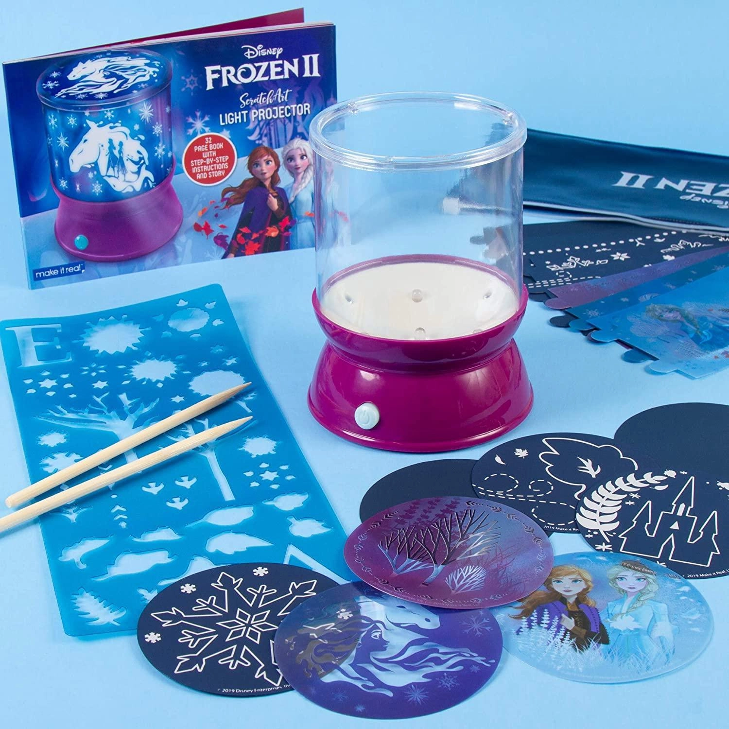 Make It Real 4324 Disney Frozen 2 Scratchart Light Projector