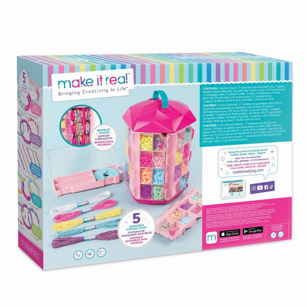 Make it Real 5in1 Activity Tower Jewellery Making Kit