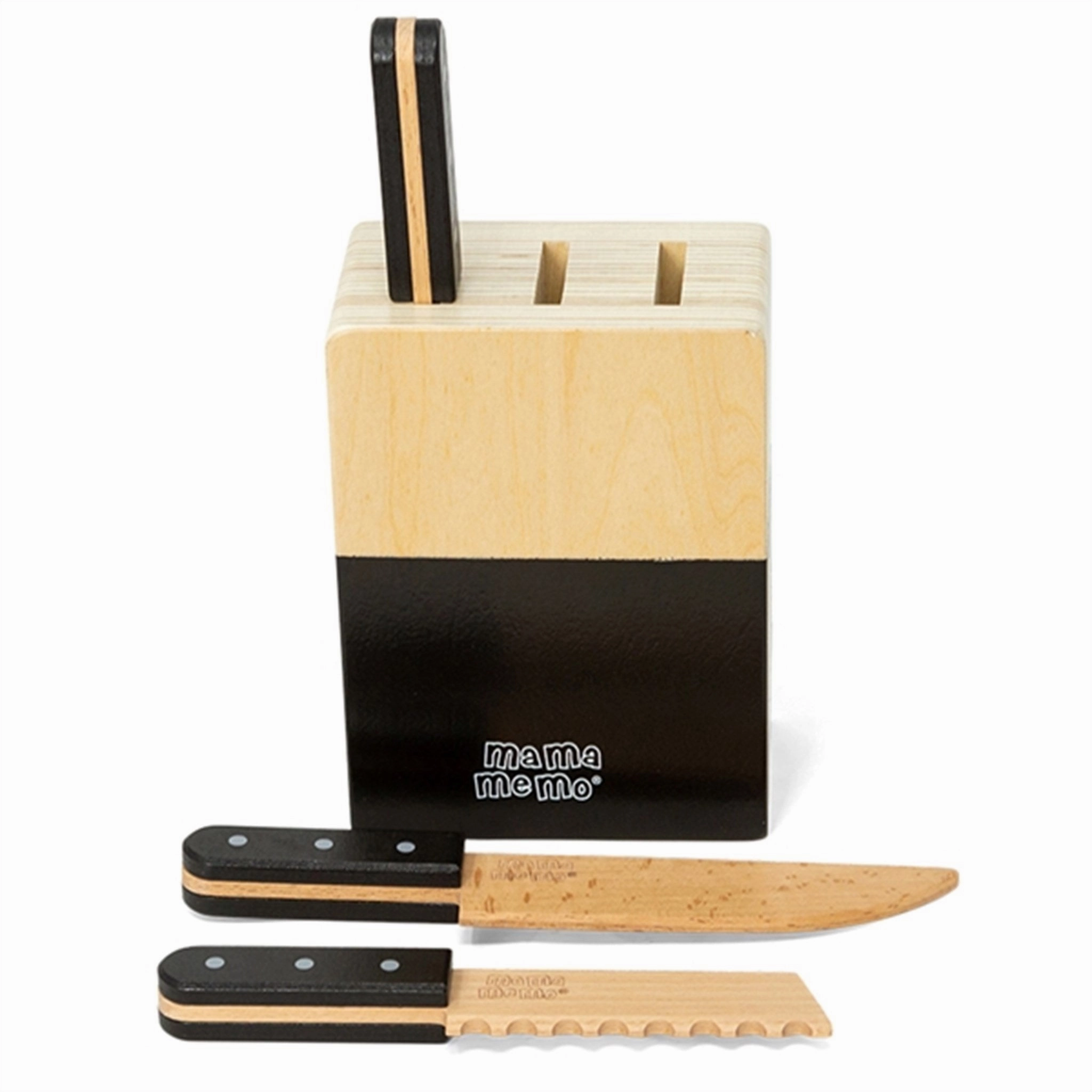 MaMaMemo Knife Block w. 3 Knives