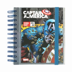 MARVEL CAPTAIN AMERICA 2023/2024 Academic Diary Day To Page 11 Months